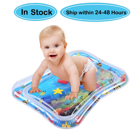 Unterstützung Dropshipping Baby Kinder Wasser Spielen Matte Aufblasbare Infant Bauch Zeit Playmat Kleinkind für Baby Spaß Aktivität Spielen Zentrum