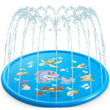 170cm Kids Inflatable Water spray pad Round Water Splash Play Pool Playing Sprinkler Mat Yard Outdoor Fun PVC Swimming Pools